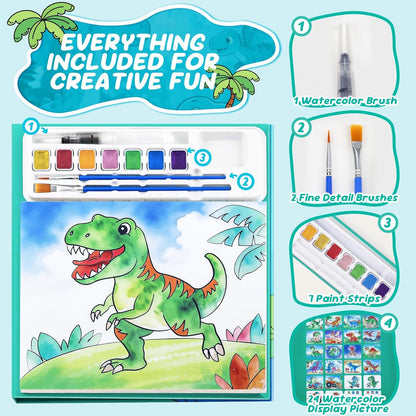Paint with Water Coloring Book