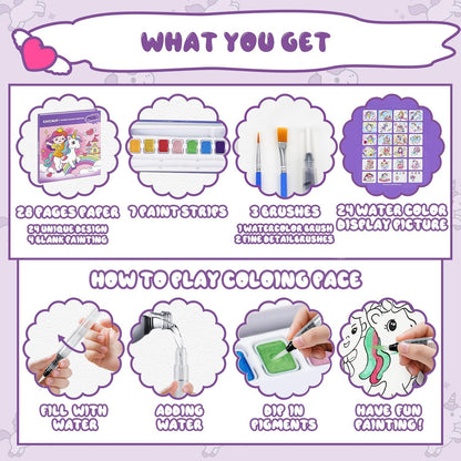 Paint with Water Coloring Book