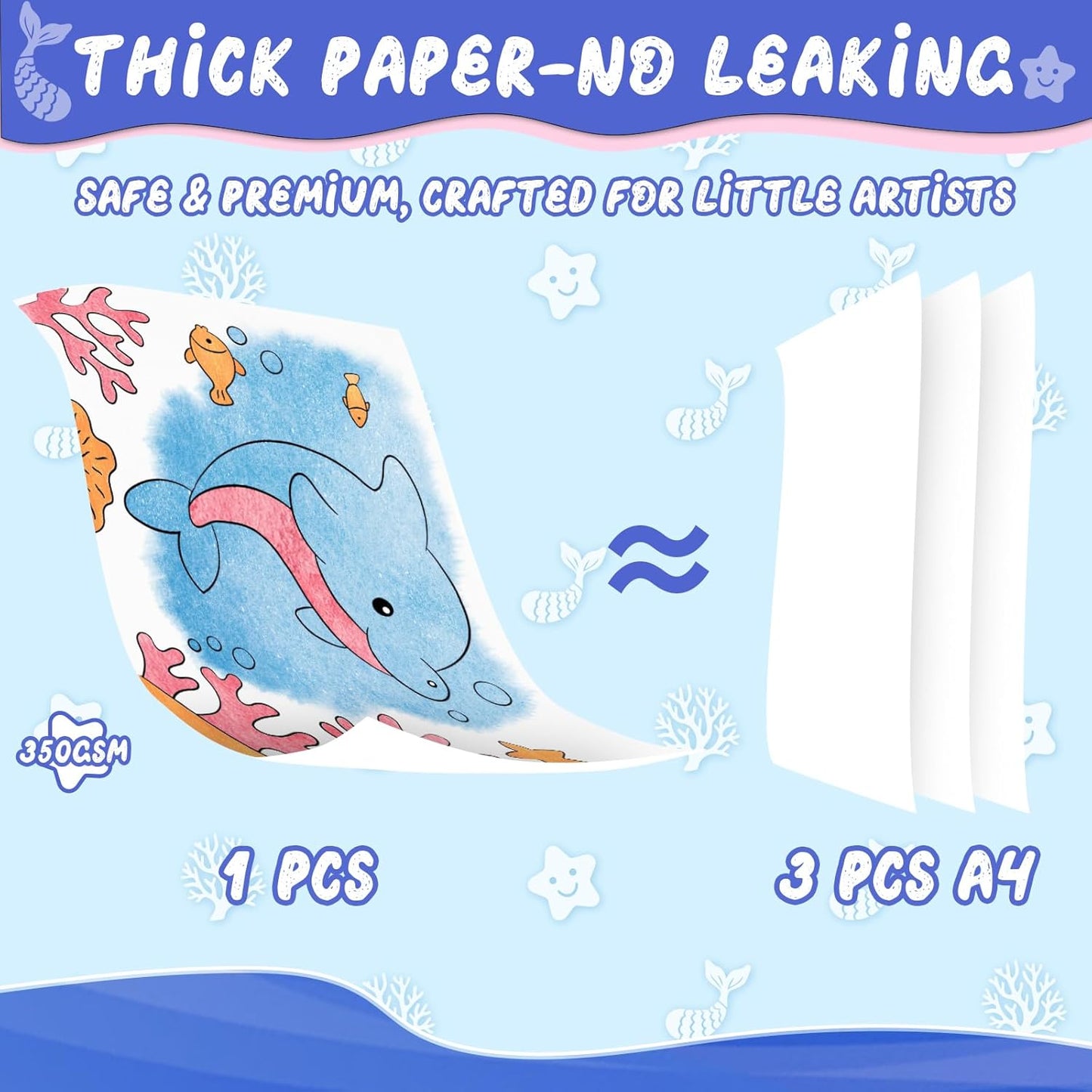 Paint with Water Coloring Book