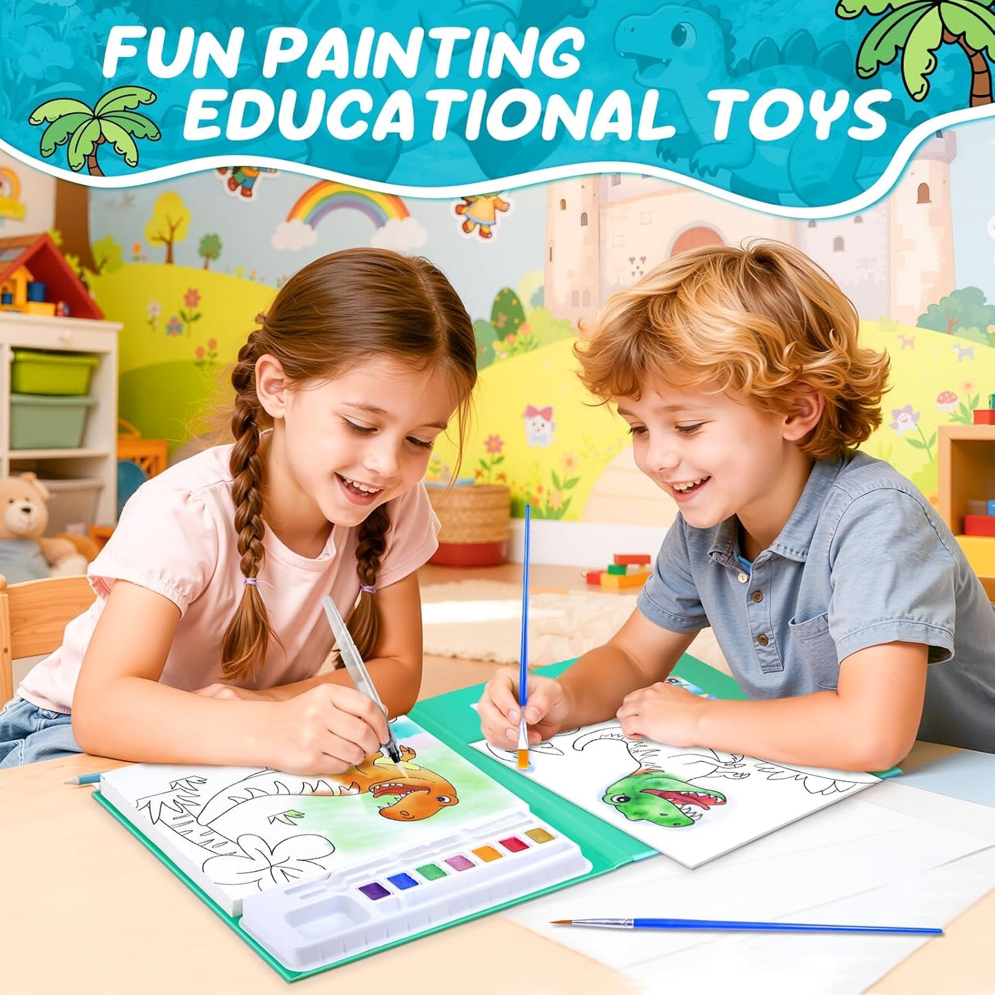 Paint with Water Coloring Book
